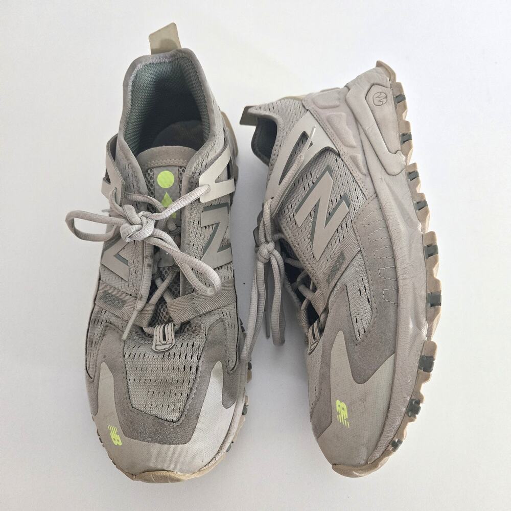 New Balance XRCT Timberwolf Gray Suede Trail Sneakers Size 10